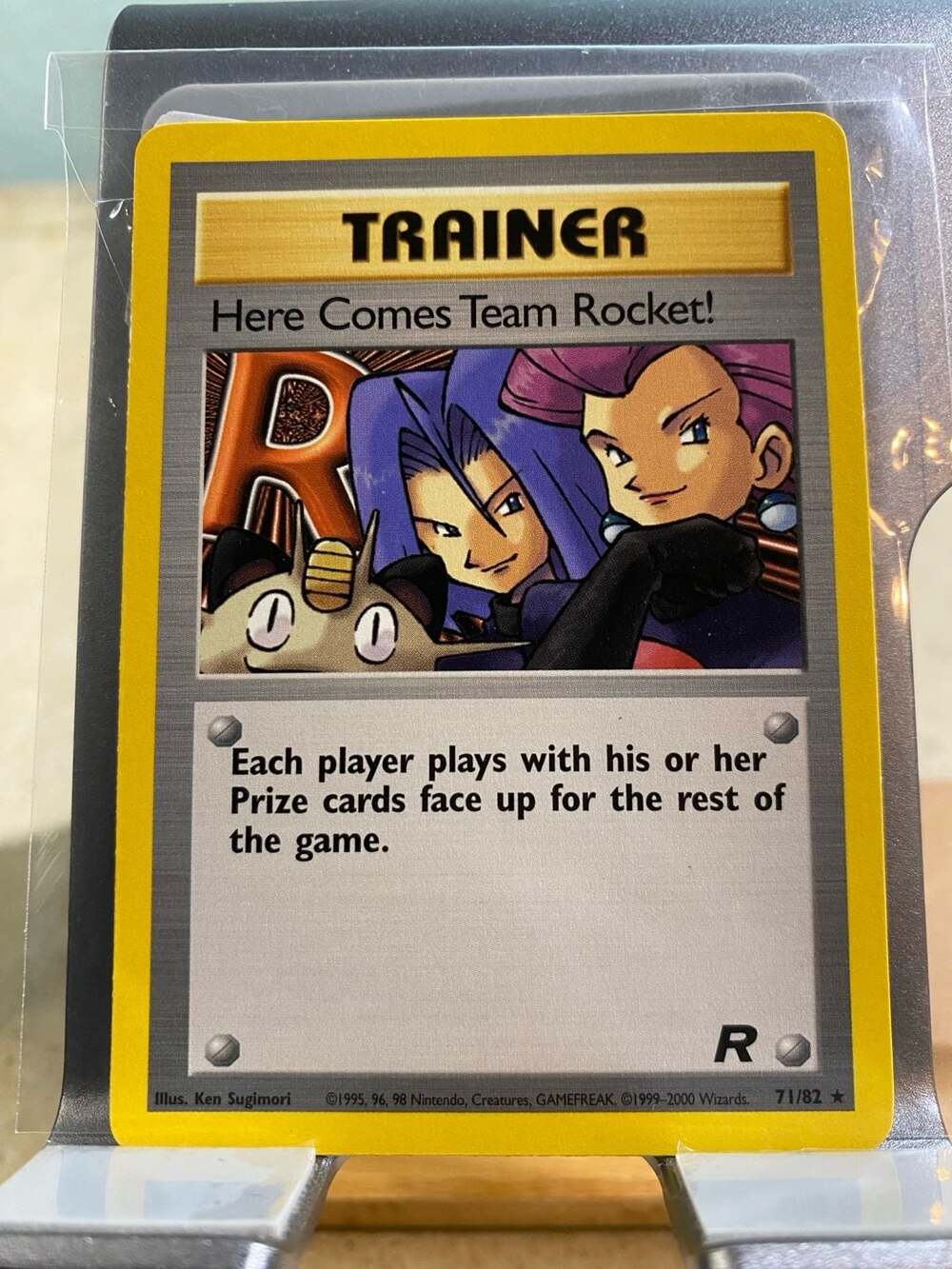 Rare Here Comes Team Rocket! Pokémon Trainer Card, Team Rocket Set 71/82